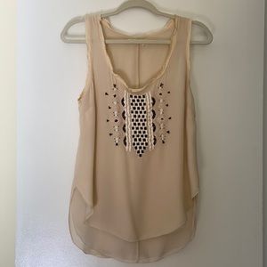 Anthropologie Floreat Silk Top